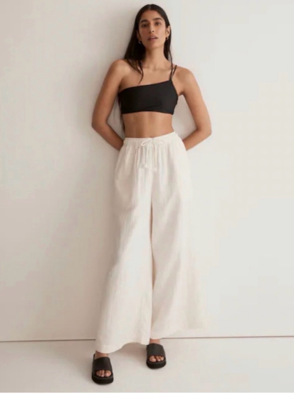 Madewell Double Gauze Wide Leg Pants – Oversized Relaxed Fit L